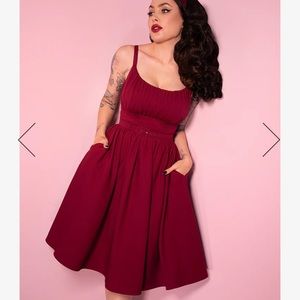 Vixen by Micheline Pitt Ingenue dress in garnet size L